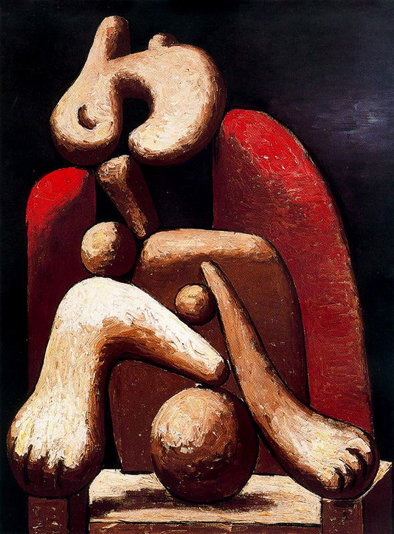 Picasso Woman in red armchair 1932